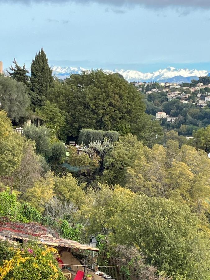 Апартаменты Bed & Breakfast Les Hauts De Cagnes Vue Mer Et Montagne Экстерьер фото